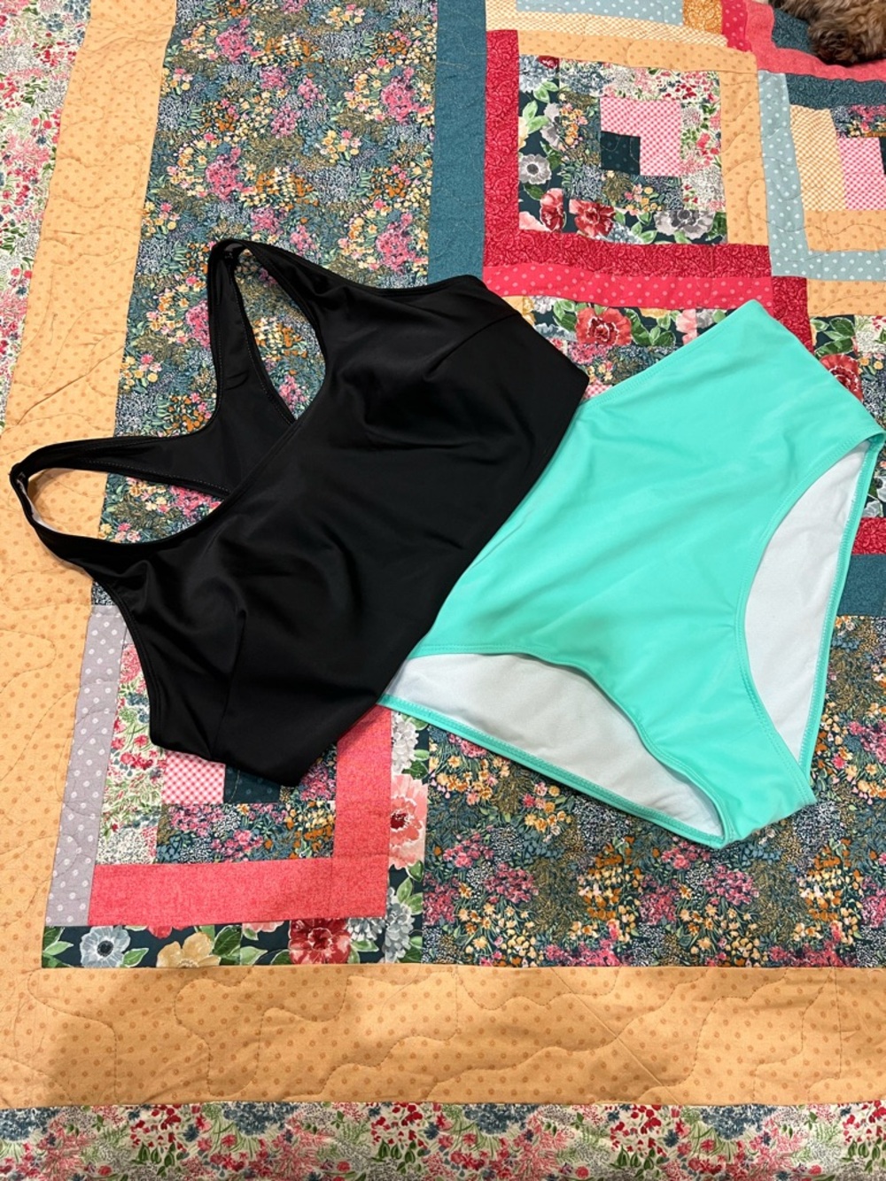 Black & Mint Two-Piece Sport Bikini Set - Women Swim